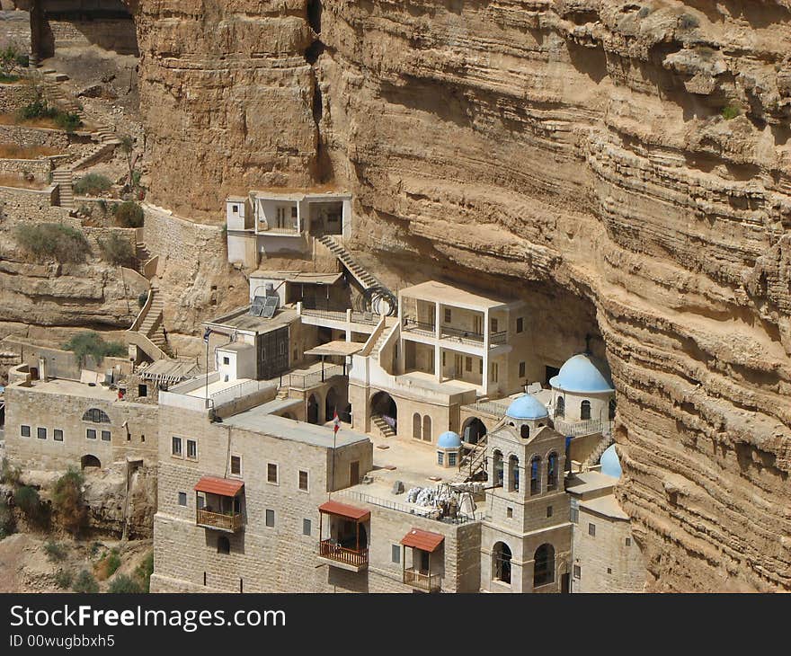 St. george monesrty in yehuda's desert israel. St. george monesrty in yehuda's desert israel