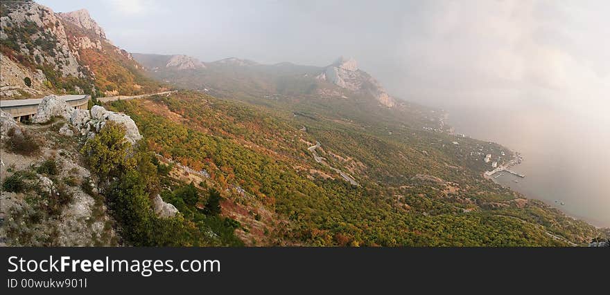 The black sea; Ukraine; adventure; landscape; mountains; rest; the sea; tourism; travel;