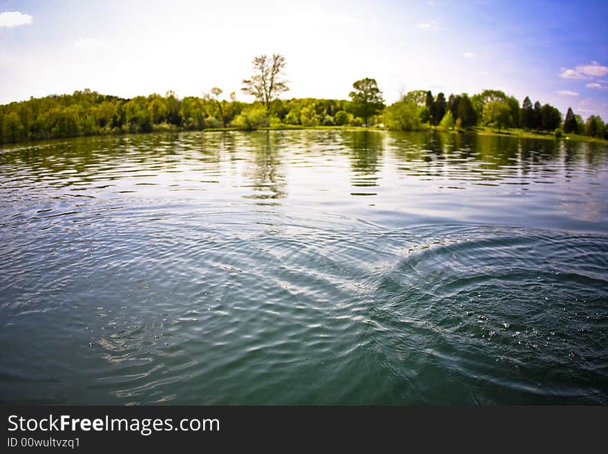 Beautiful lake with brilliant rerflection in summer during early morning. Beautiful lake with brilliant rerflection in summer during early morning