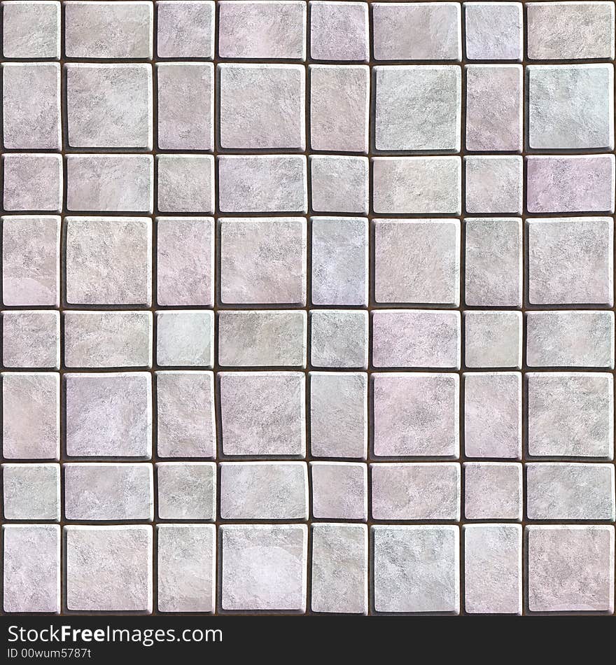 Seamless pattern of a stoned tile