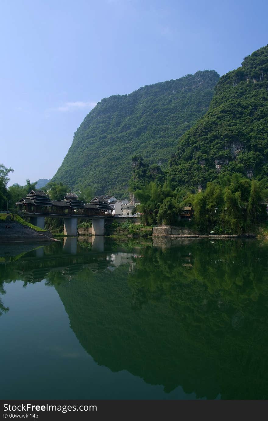 Li river near Yangshuo in Guangxi province, China