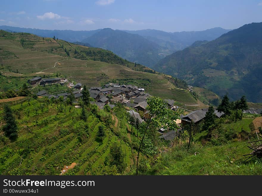 The Ancient Zhuang Village of LongJi. The Ancient Zhuang Village of LongJi