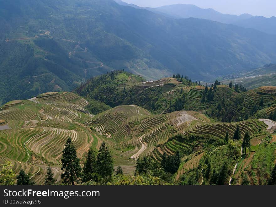 Zhuang Terraces scenic area view