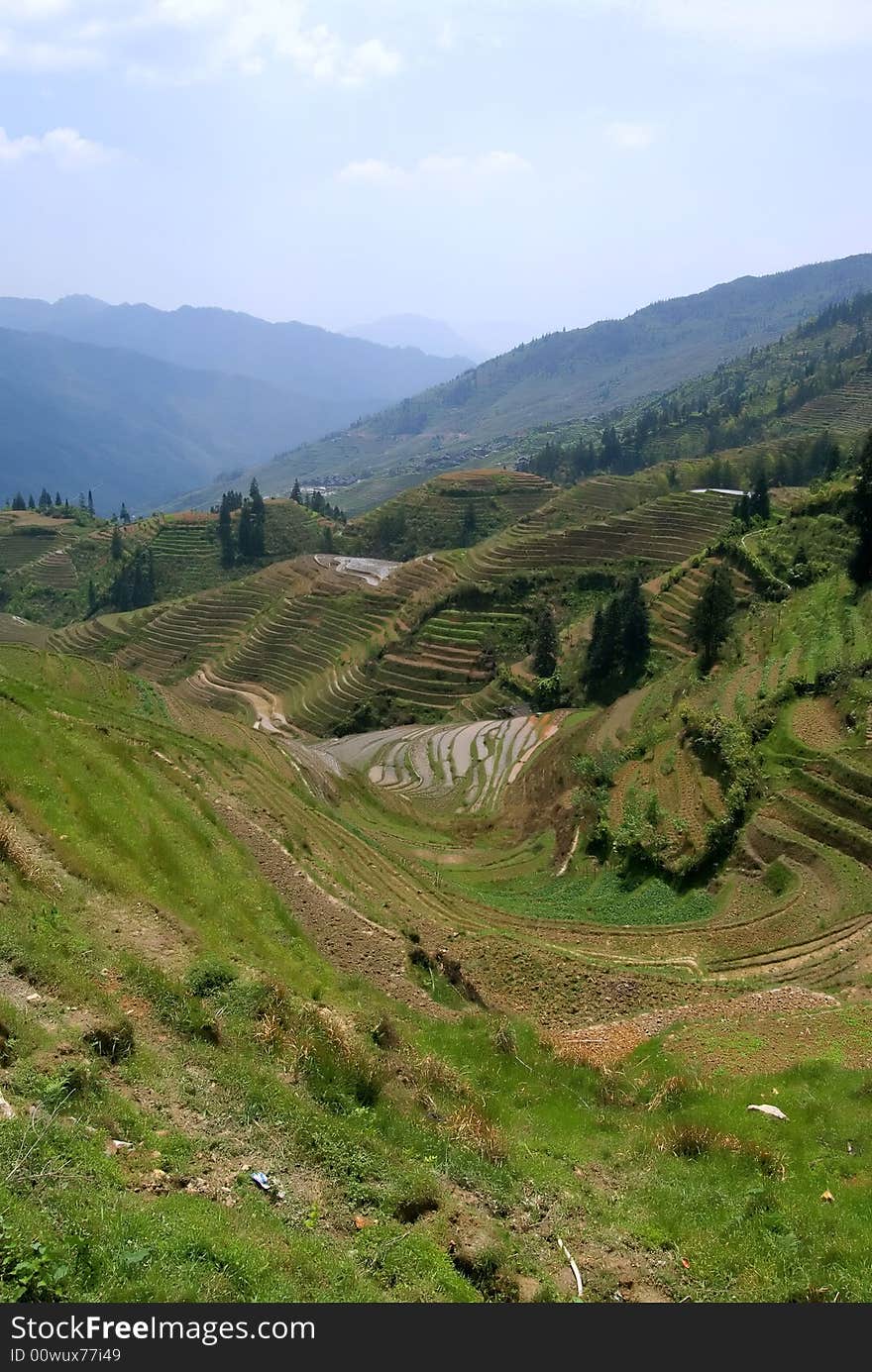 Zhuang Terraces scenic area view