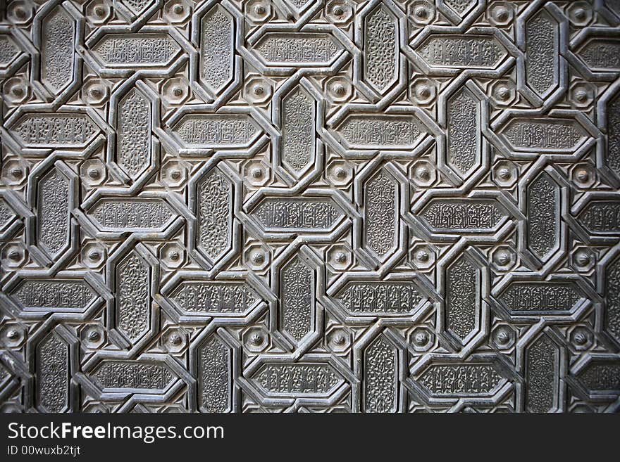 Door ornament background (Cathedral in Seville, Spain)