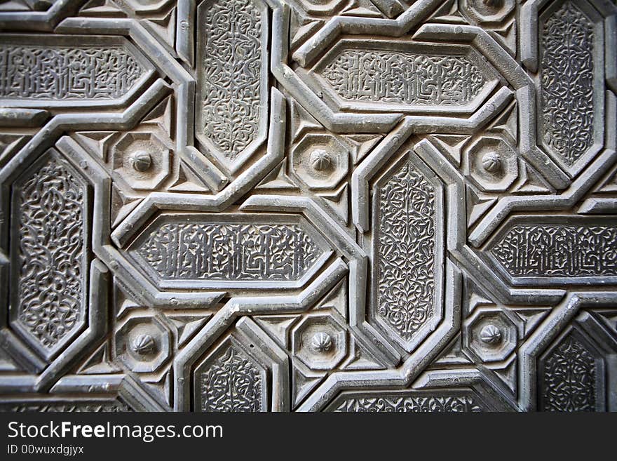 Door ornament background (Cathedral in Seville, Spain)