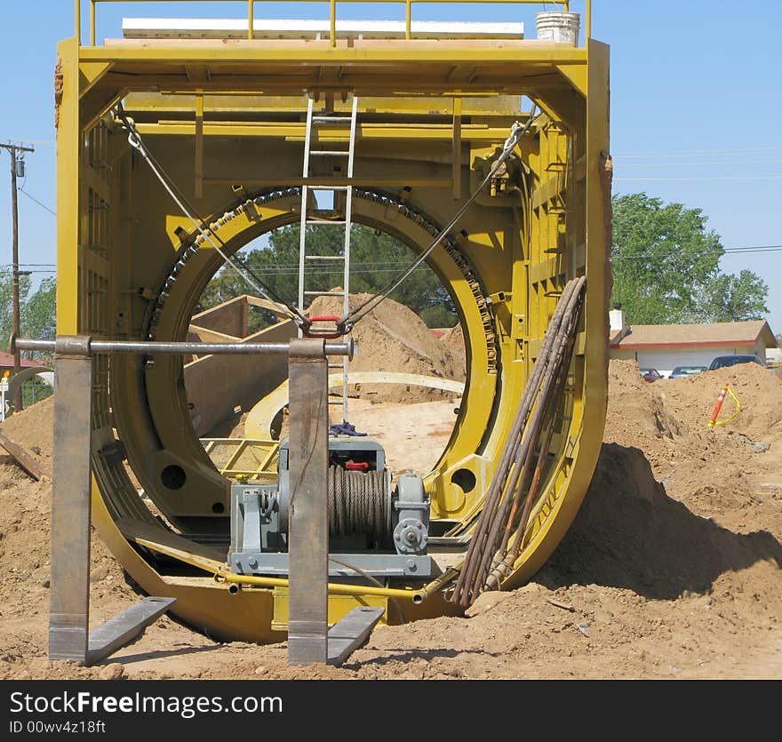 Equipment for construction of water control . Equipment for construction of water control .