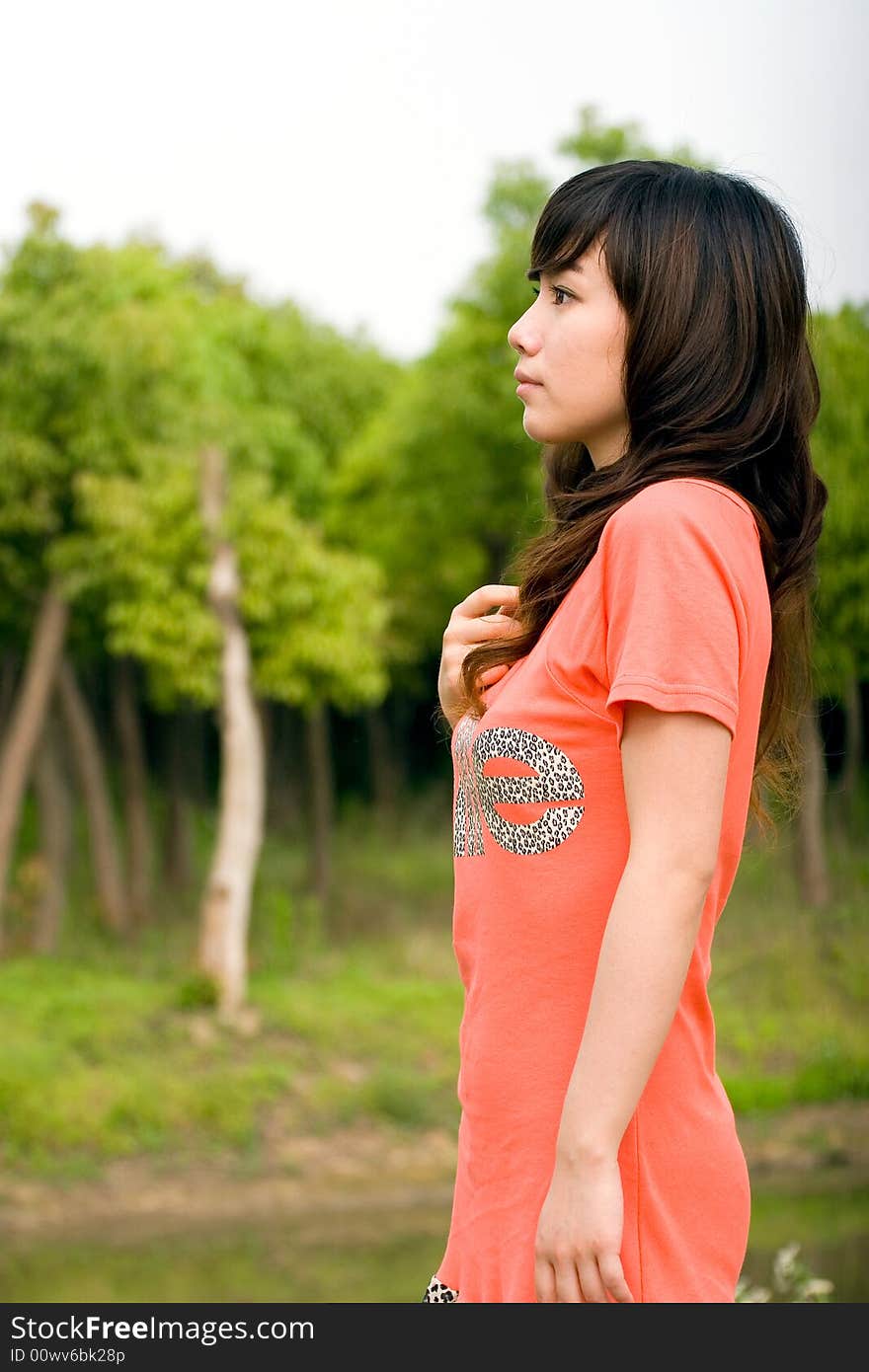 Image of young lady in the park