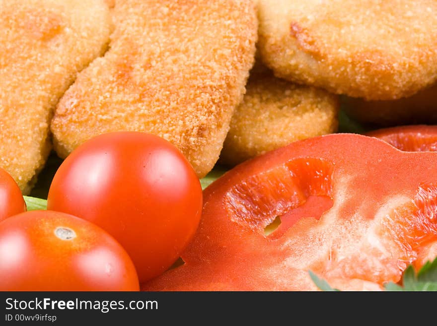 Chicken Nuggets With Vegetables