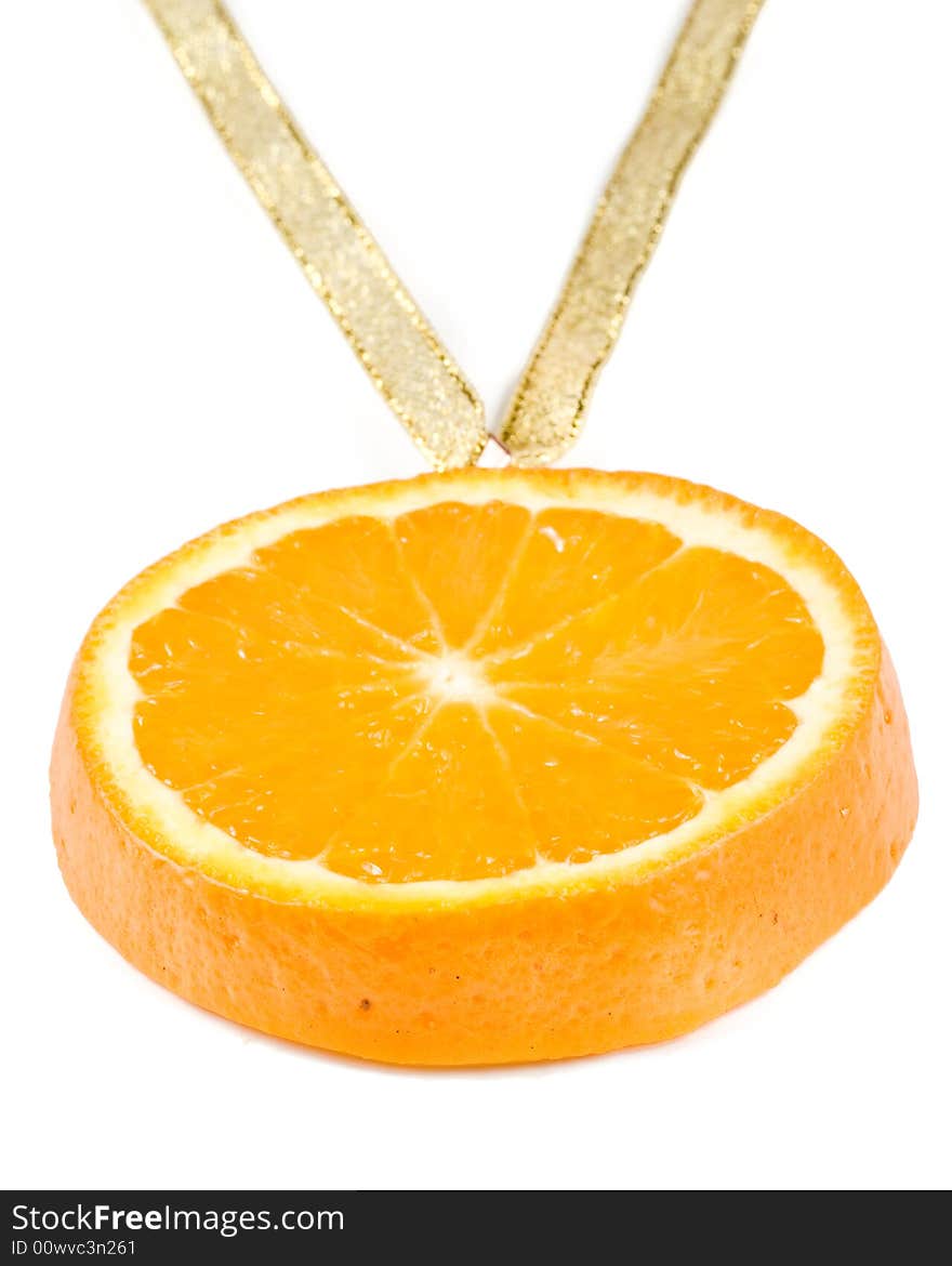 Medal from a  juicy orange.