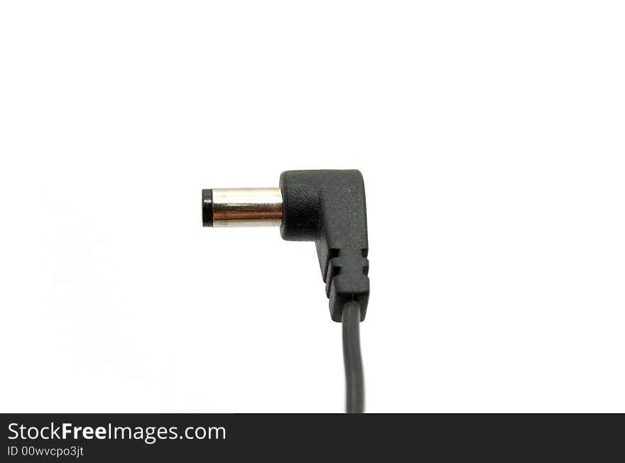 Power jack on white background