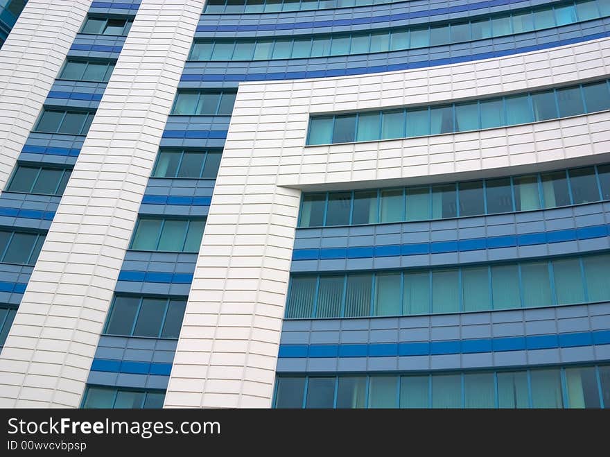 Modern industrial or office building close-up. Modern industrial or office building close-up