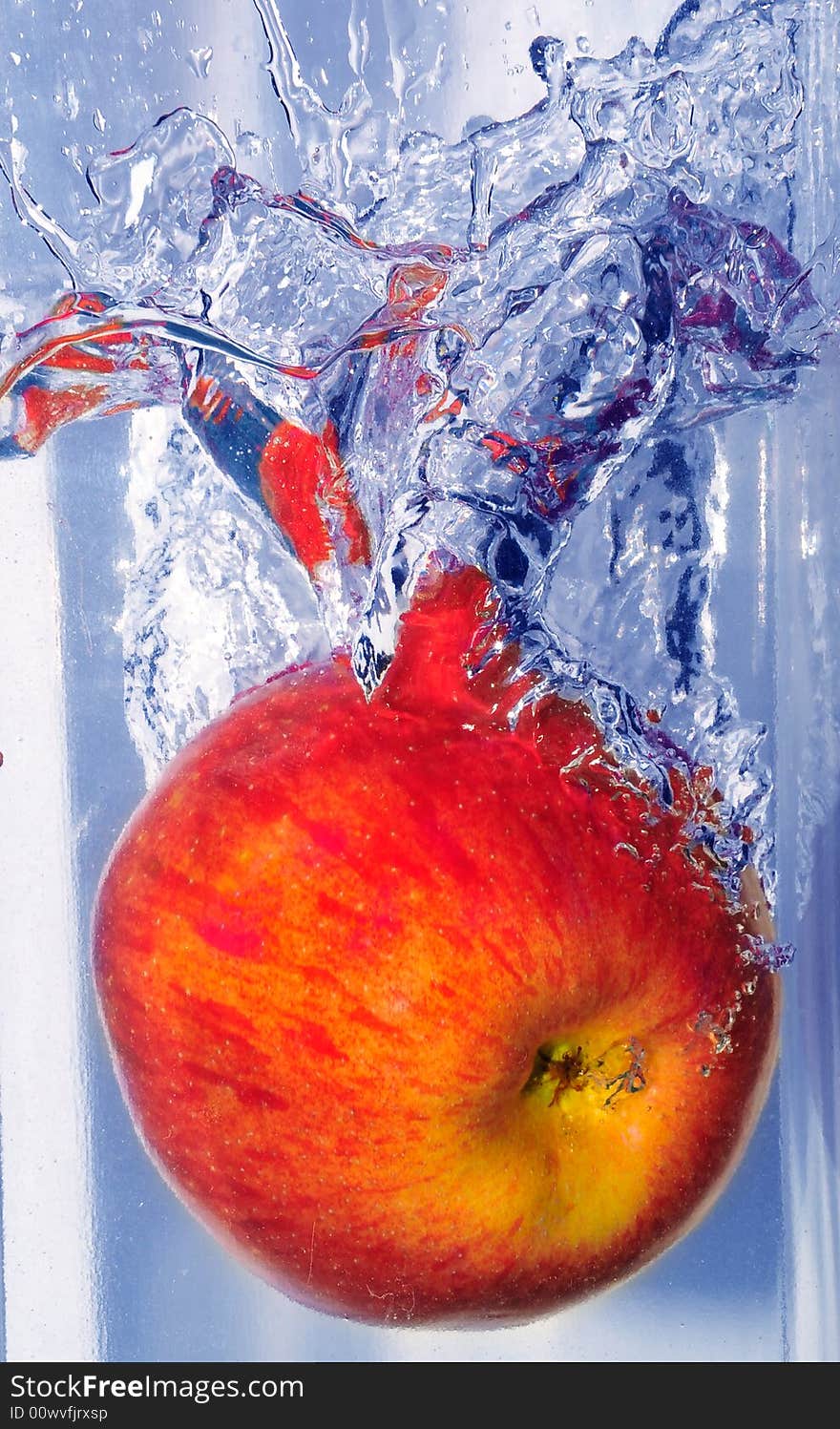 Splashing apple