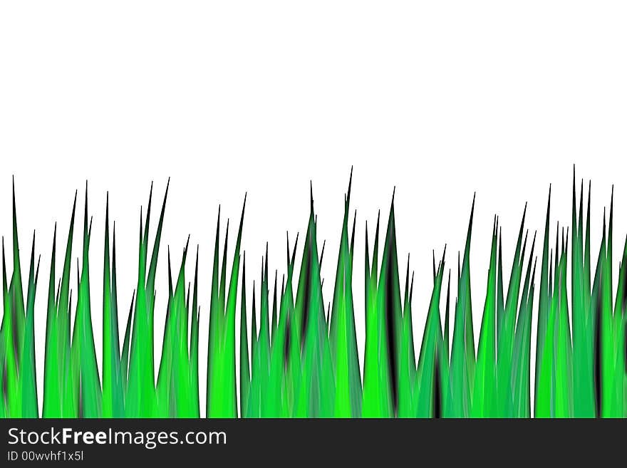 Green grass isolated on the white back. Green grass isolated on the white back