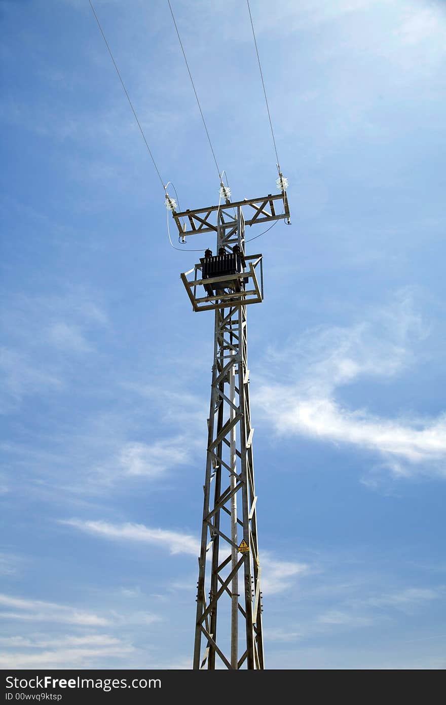 Electricity tower front