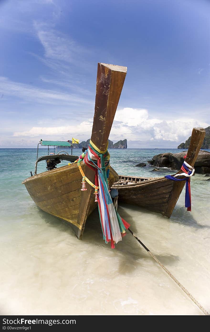 Longtail boat at Koh Phi Phi, Thailand