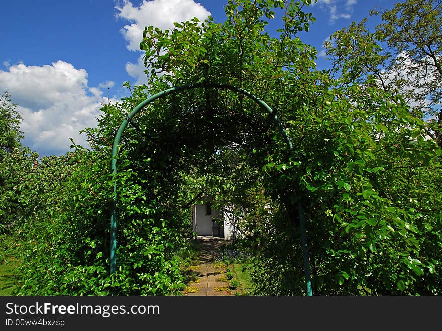 Green Entrance To White House