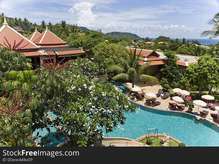 Tropical holiday resort in Thailand. Tropical holiday resort in Thailand