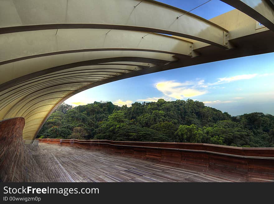 Grand architecture of a bridge