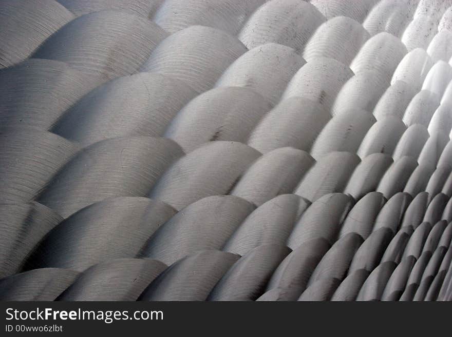 Abstract background, made with metal, isolated