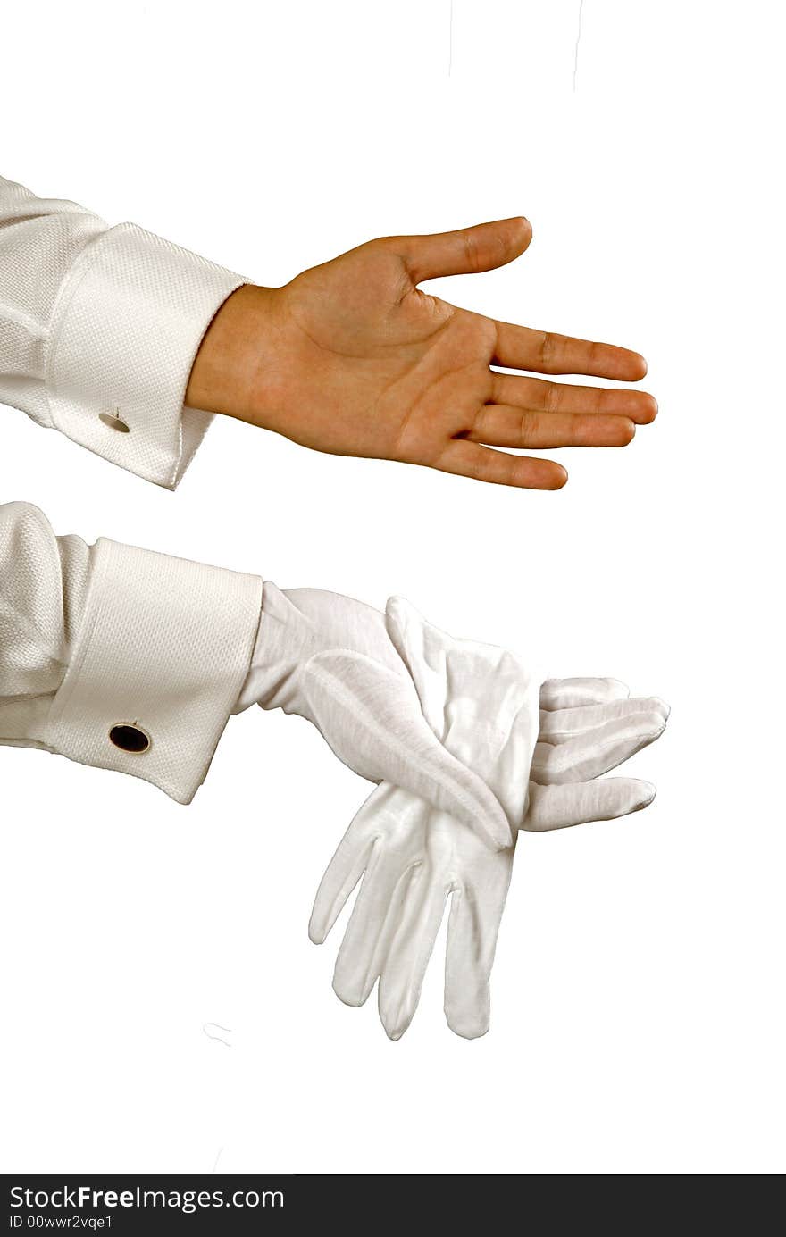 White gloves