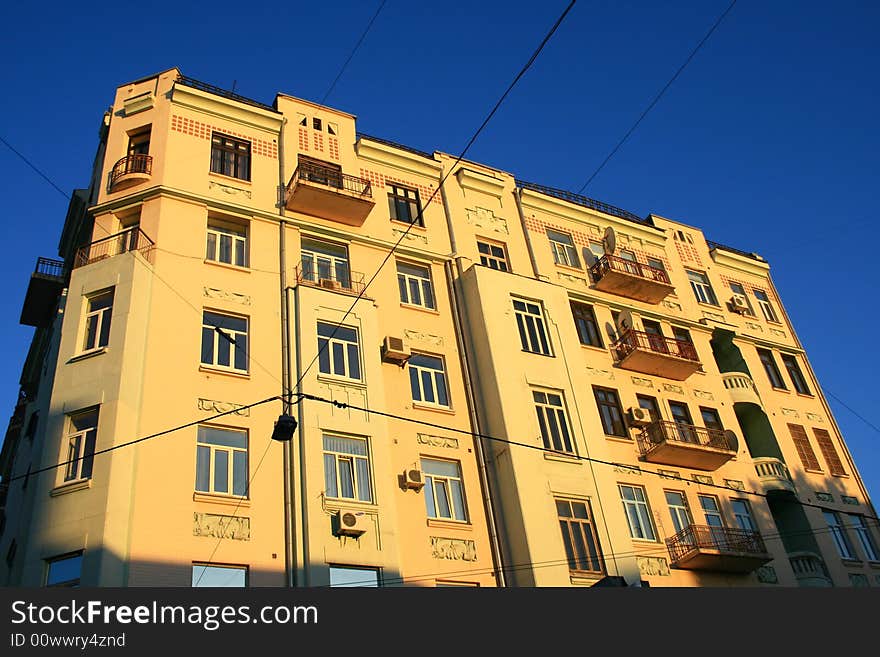 Building in the center of kiev near the Taras Shevchenko university. Building in the center of kiev near the Taras Shevchenko university