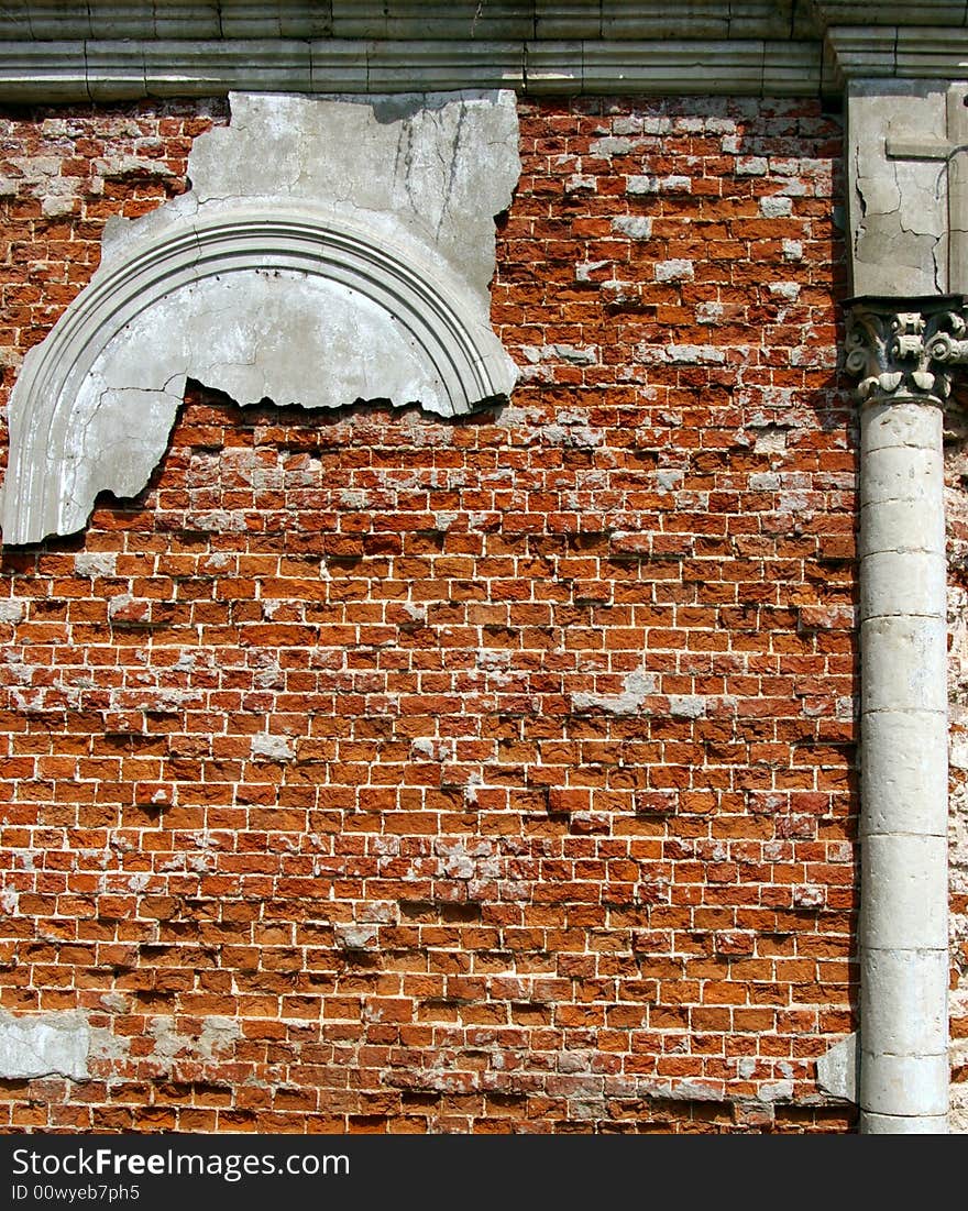 Ruins of a Russian church in the suburb of Moscow. Ruins of a Russian church in the suburb of Moscow