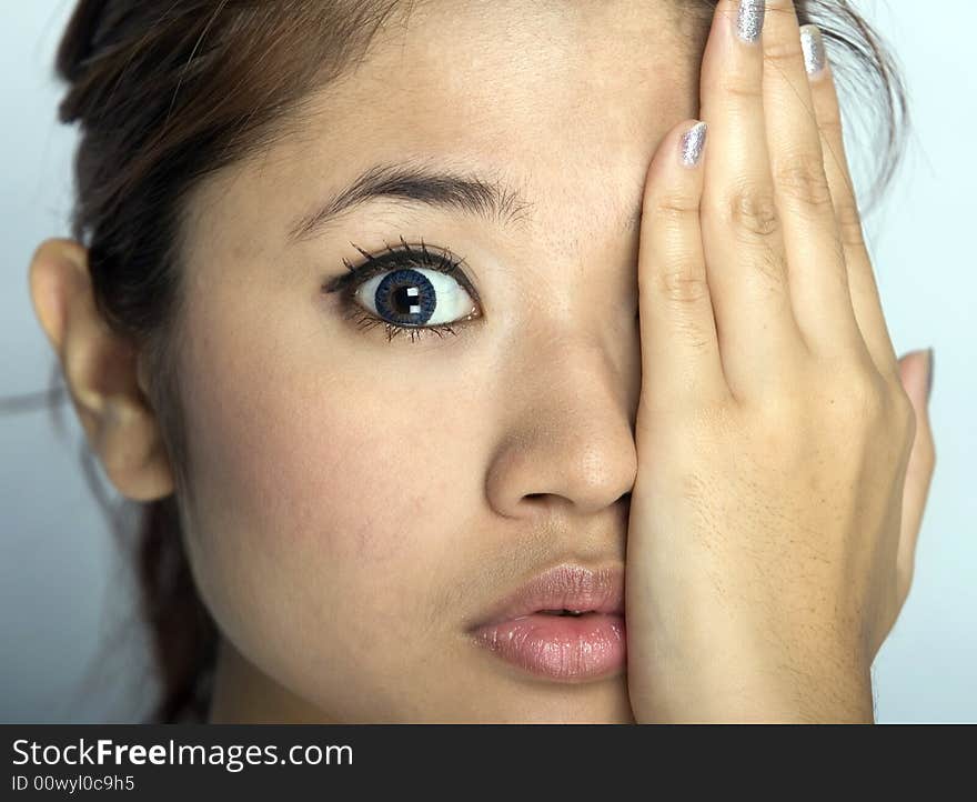 Young Asian Woman- face expression