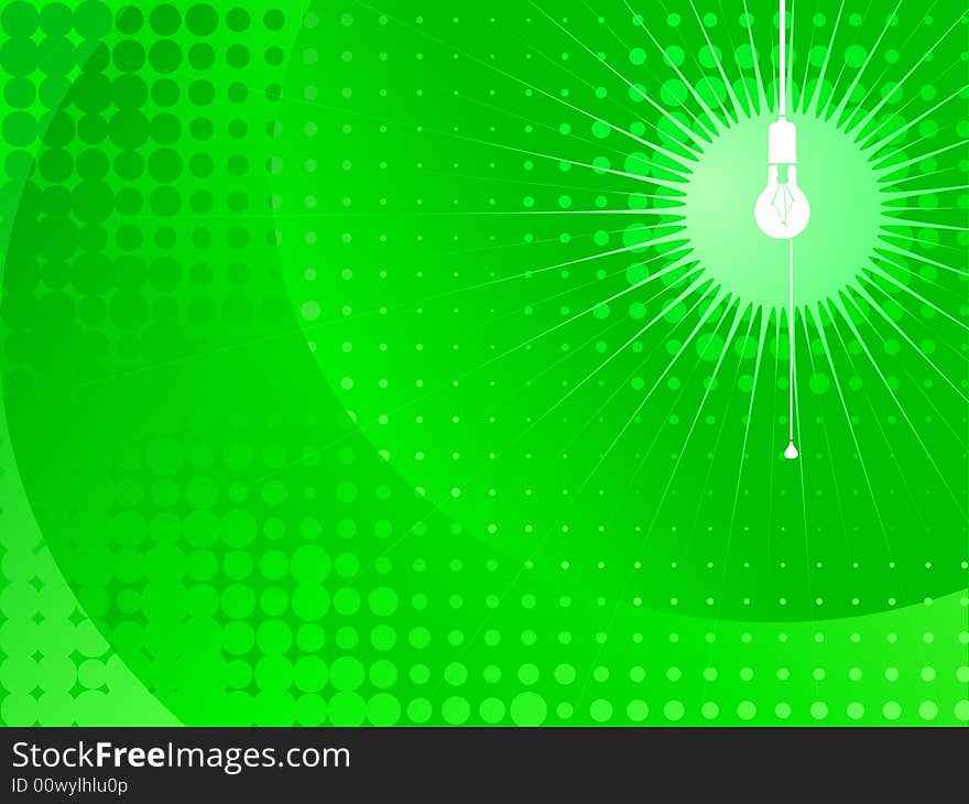 Lamp artwork - green