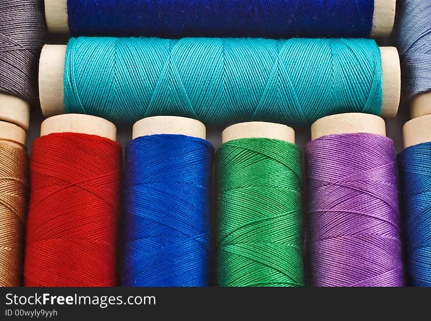 Colored Sewing Spools