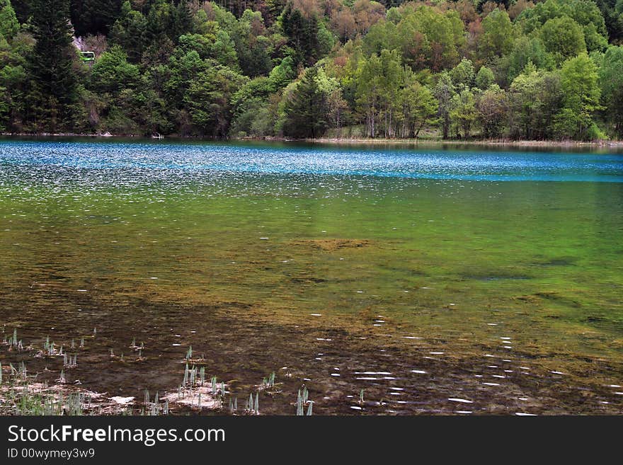 Colorful lake