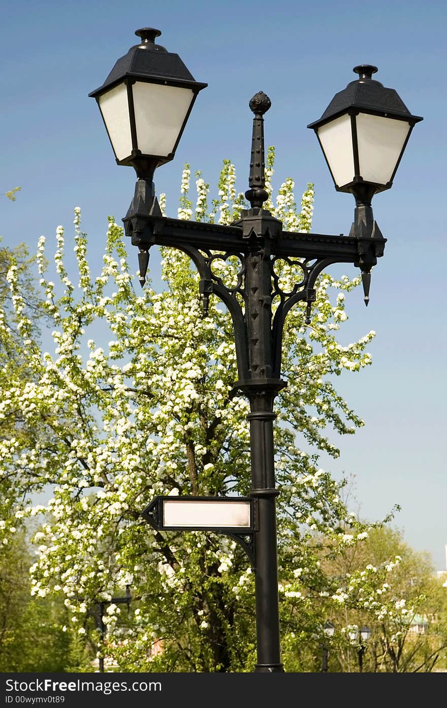 Two street lanterns