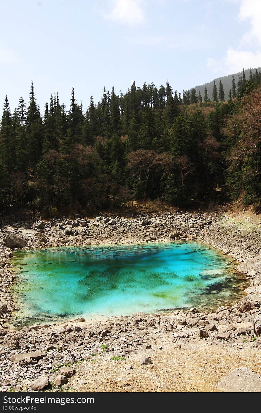 Colorful lake