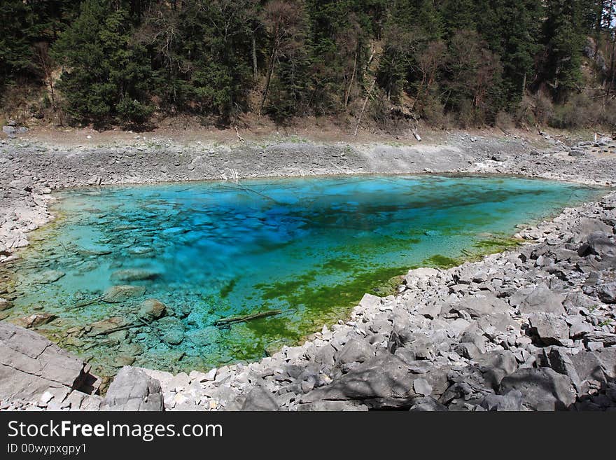 Colorful lake