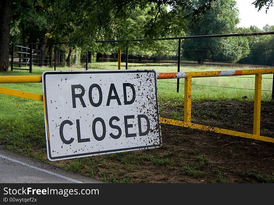 Road Closed Sign