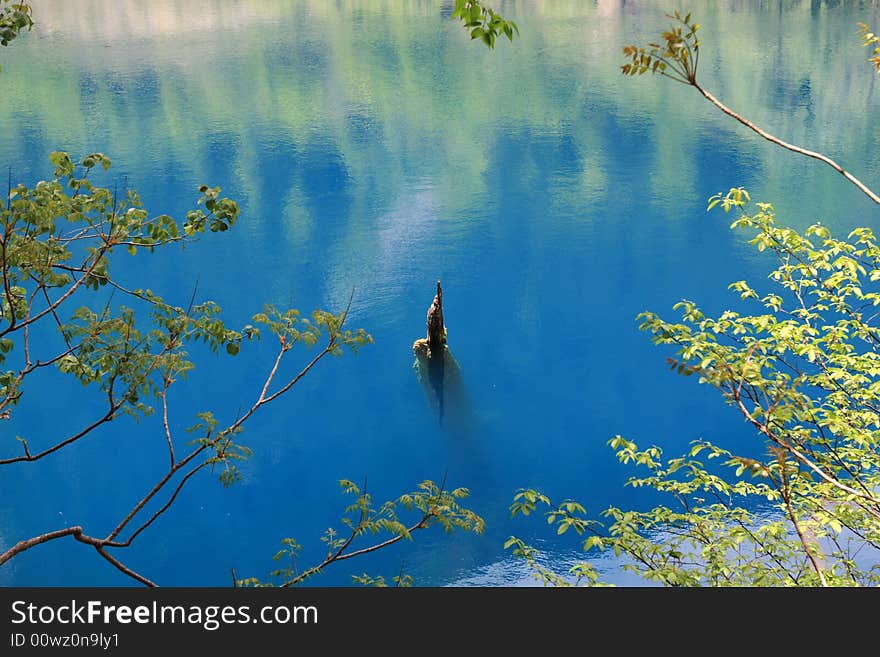 Blue lake