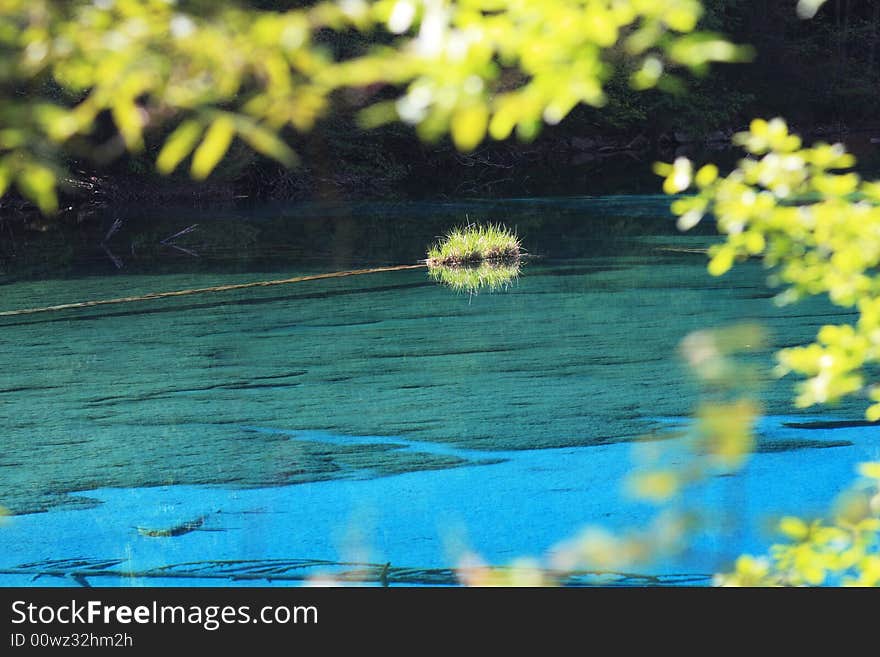 Blue lake