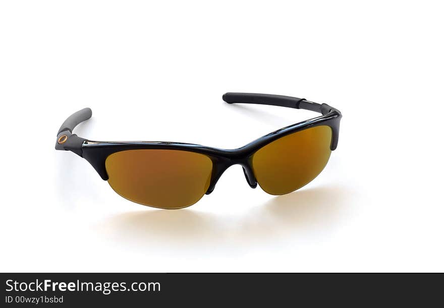 Man's sunglasses isolated on white