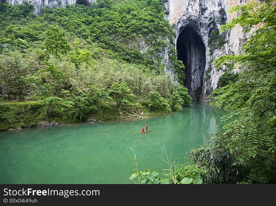 The Getu river is the national park of China, stands in Guizhou provice. The Getu river is the national park of China, stands in Guizhou provice.