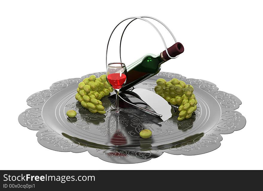 Wine and grapes