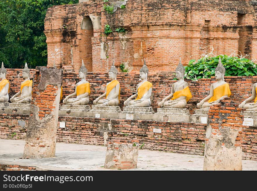 Buddhist temple ruins in Asia. Buddhist temple ruins in Asia.