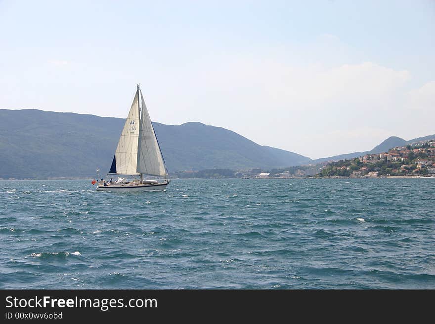 A boat in Croatia. Adriatic Sea.