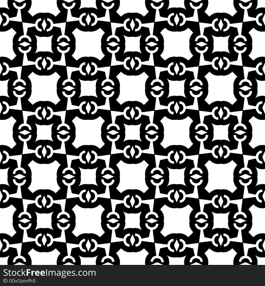 Abstract seamless black-and-white pattern - graphic illustration. Abstract seamless black-and-white pattern - graphic illustration