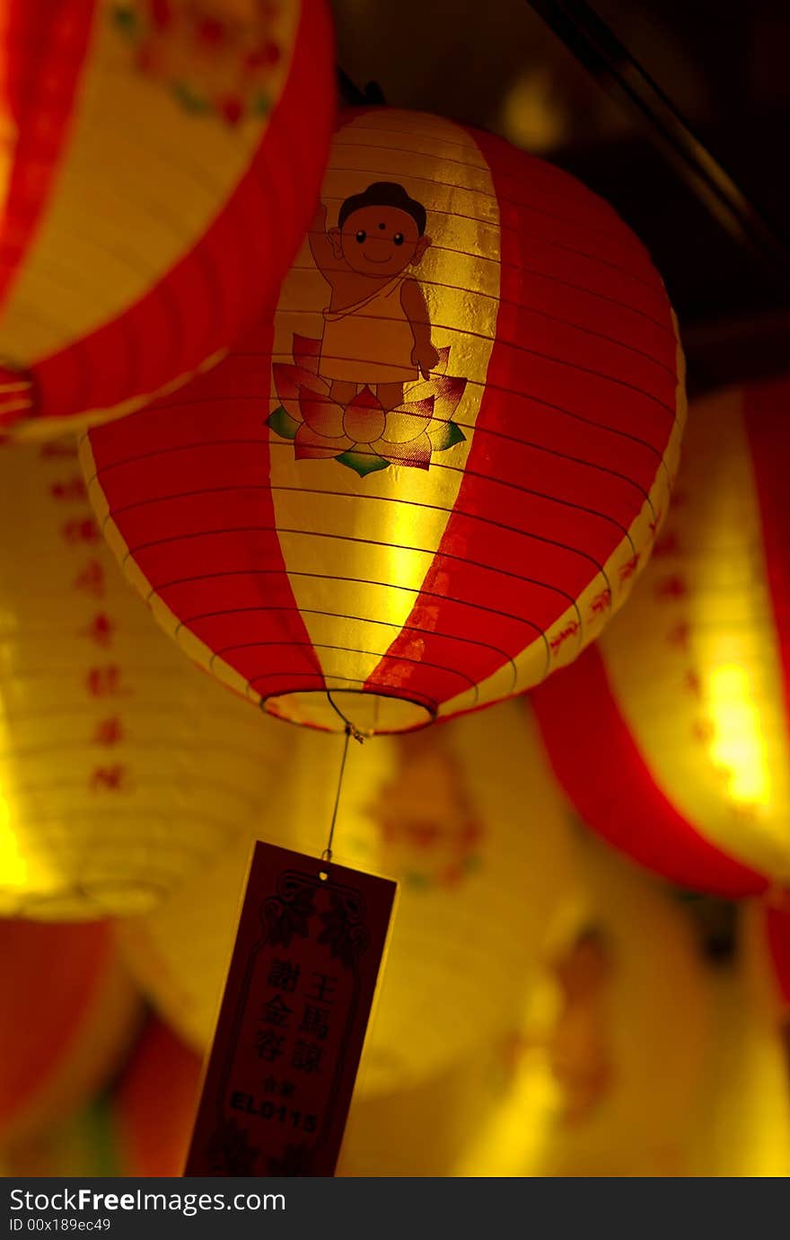 Vesak lightup, Singapore Chinatown, 2008. Vesak lightup, Singapore Chinatown, 2008