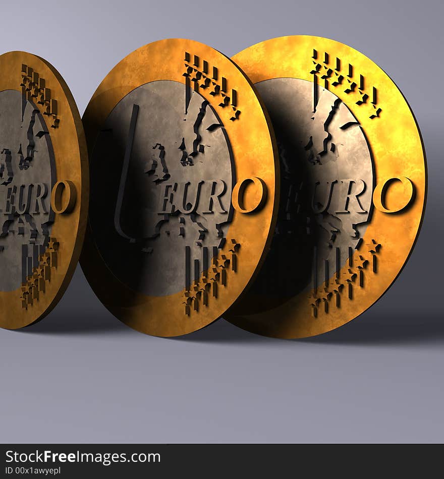 Business Euro Coins