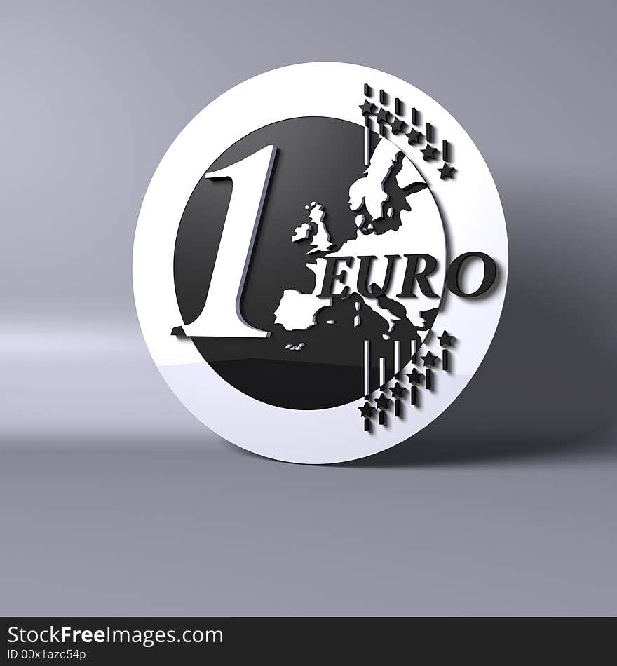 Business Euro Black and White