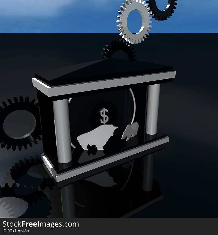 Business Finance Bull and Bear