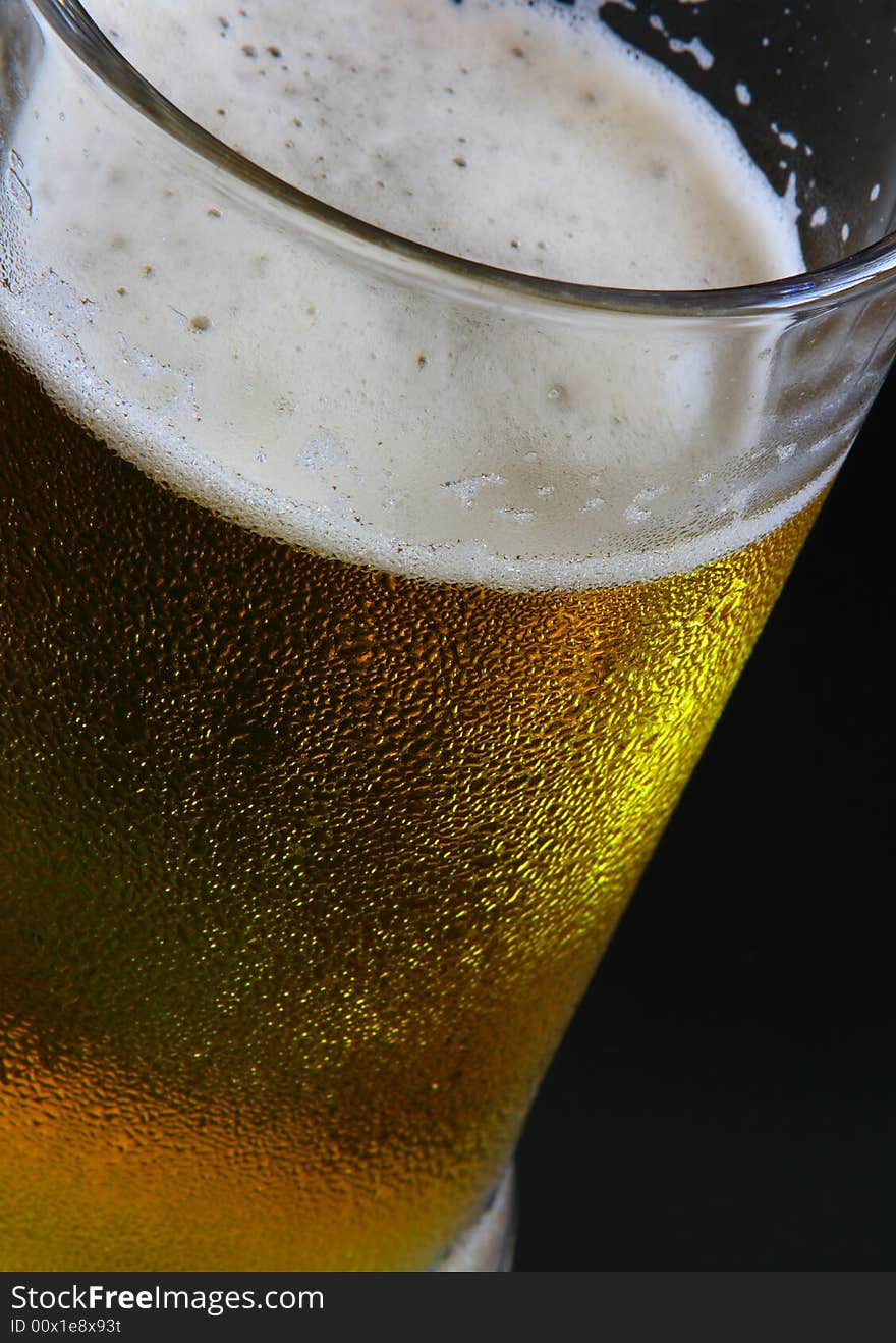 Beer mug on the table