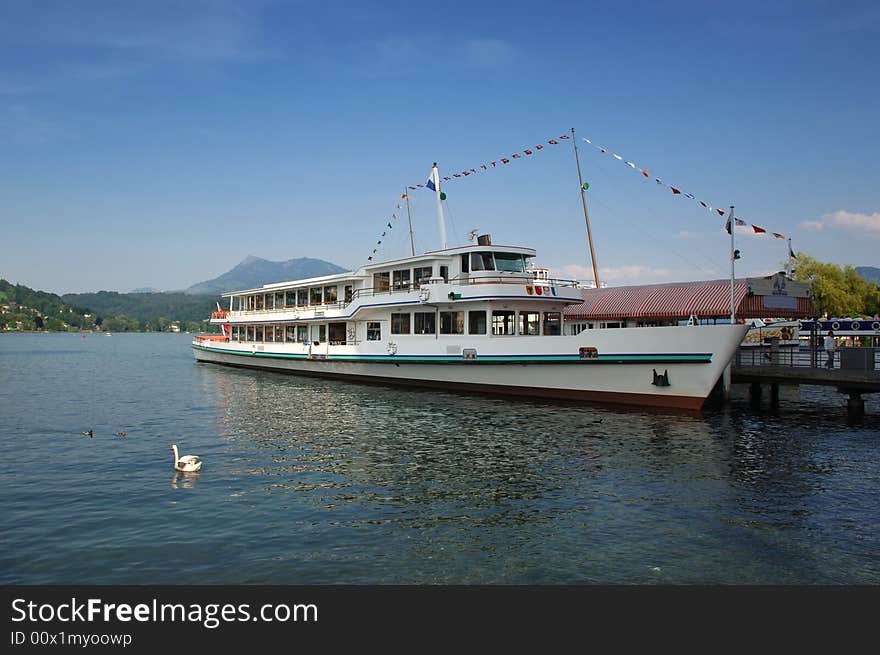 Lake cruise ship Luzern Switzerland