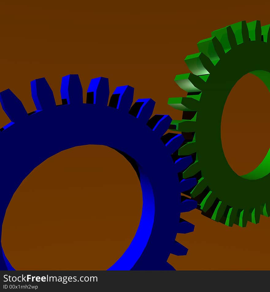 Background Wheels Blue And Green